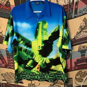 ZAM Collection Tropical Shirt 100% Polyester Size 3XL